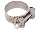 Colier cu șurub 20mm oțel cromat 40-43mm