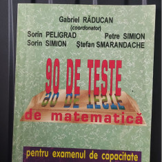 90 DE TESTE DE MATEMATICA PENTRU EXAMENUL CAPACITATE ADMITEREA IN LICEU PELIGRAD