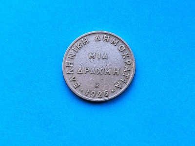 1 Drahma 1926 Grecia-XF foto