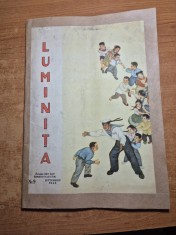 revista pt copii - luminita - septembrie 1955 - benzi desenate,povesti,jocuri