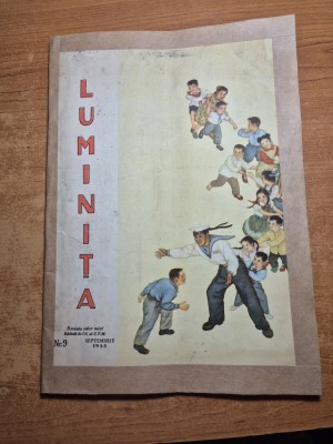 revista pt copii - luminita - septembrie 1955 - benzi desenate,povesti,jocuri foto