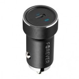 Incarcator Auto Forever CC-06, 20W, 3A, 1 x USB-C, Negru