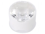 Lentilă LED rotundă PMMA transparentă 22mm 7-16&deg;