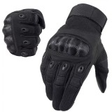 Cumpara ieftin Manusi Tactice Combat, Touchscreen, Microfibra/Piele Eco, marime XL, Negru