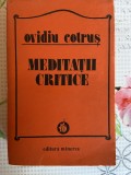 Ovidiu Cotruș, Meditații critice