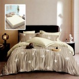 Cumpara ieftin Lenjerie de pat 6 Piese Bumbac 100% Finet Model Stelute