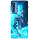 Husa compatibila cu Motorola G20 model Tifa Lockhart Final Fantasy, Silicon, TPU, Viceversa, Transparent, Carcasa
