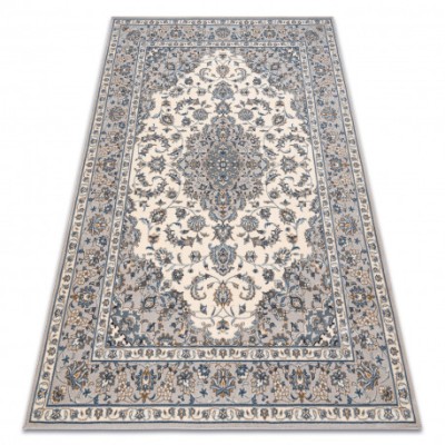 Covor L&amp;acirc;nă NAIN Ornament, cadru, 7335/51635 bej / albastru, 120x170 cm foto