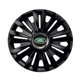 Cumpara ieftin Set 4 capace roti Negre Cu Inel Cromat Royal R16 pentru gama auto Land Rover, Autohelix MSA