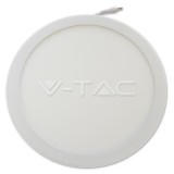 Panou LED 12W Premium Rotund Alb rece V-Tac SKU-4912 VT-1205RD