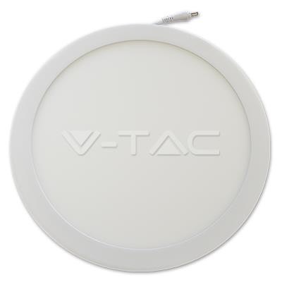 Panou LED 12W Premium Rotund Alb rece V-Tac SKU-4912 VT-1205RD foto