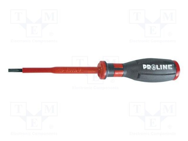 Şurubelniţă izolată plată PROLINE 4x0,8mm 100mm SOFT-TOUCH VDE IEC 60900
