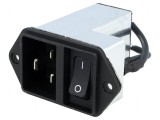 Conector AC 20A 250VAC IEC 60320
