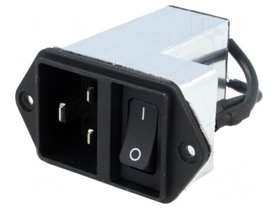 Conector AC 20A 250VAC IEC 60320 foto