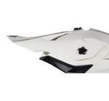 Cozoroc tip MX802 &ndash; casca off road MT Falcon solid A0 alb lucios