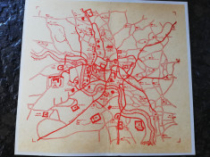Planul Sulzer 1781, caserat, dupa George Florescu 1935,Din vechiul Bucuresti foto