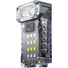 Lanterna uv led portabila, flippy, incarcare usb tip c, raza 50 m, 5w, 3 culori de lumina, 1200 mah, 8 x 2 x 4.2 cm, transparent fluorescent