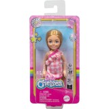 Papusa Barbie Chelsea, Checked Dress, HXM95