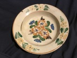 Arta / Traditie - Farfurie veche taraneasca cu flori realizata in Transilvania !