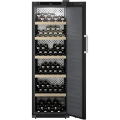 Vitrina pentru vinuri Liebherr WSbli 5231 GrandCru Selection 229 sticle, Clasa E, Rafturi lemn, Control electronic Display, H 188.4 cm, 434 l, Negru