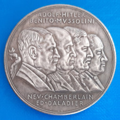 Adolf Hitler1938 Hitler- Mussolini - Chamberlain - Daladier 45 mm