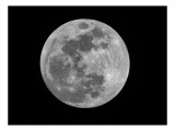 Tablou Canvas, "Luna plină strălucind &icirc;n noapte", Mister, Luminozitate, Cratere, Sfericitate, Tăcere, Noapte, Spațiu, Liniște, 39 x 26 cm, CMCLASS