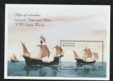 Domunica 1998-Nava Caravela Pinta,colita,dant.MNH,Mi.Bl.353, Transporturi, Nestampilat