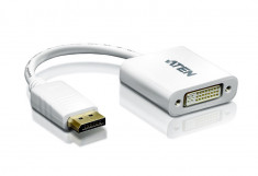 CABLU video ATEN, cablu or adaptor video, DisplayPort (M) la DVI-I DL (M), 4K foto
