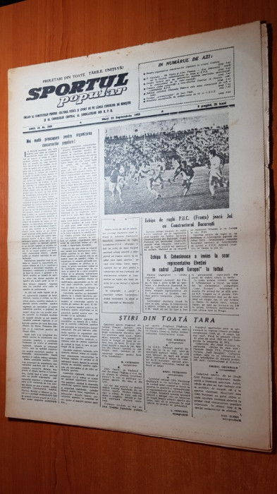 sportul popular 22 septembrie 1953-un succes al sportului nostru national-oina