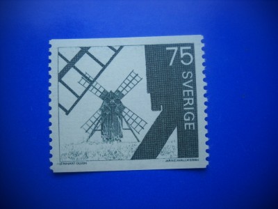 HOPCT TIMBRE SUEDIA MNH 1143 MOARA DE VANT -1 VAL 1971-NESTAMPILAT foto