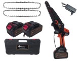 Cumpara ieftin Mini Drujba Electrica cu 2 acumulatori 48V, Lamă + 2 Lanțuri, 200mm, 8&quot;, ungere automata Edon MX294