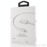 Cabluri Tranyoo, X11, USB to Lightning Fast Charging Cable, 1.2m, 3A, 18W, White