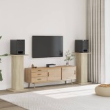 Gossi noptiere, 2 buc., stejar sonoma, 30x30x95 cm, lemn prelucrat