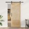 Ușa glisantă Manual Natural și negru 83 x 211 cm