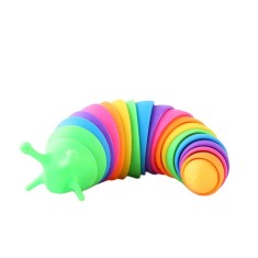 Jucarie senzoriala antistres, flippy, fidget toys, omida curcubeu, 18.6 cm, functie de luminat, +3 ani, multicolor