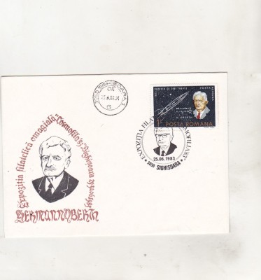 bnk fil Plic ocazional Expofil Cosmofila `83 Sighisoara - Hermann Oberth foto
