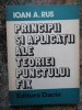 Principii Si Aplicatii Ale Teoriei Punctului Fix - Ioan A. Rus