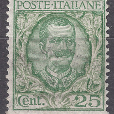 Italy 1926 King Viktor Emanuel III Floreale 25C Mi.240 MNH AM.304