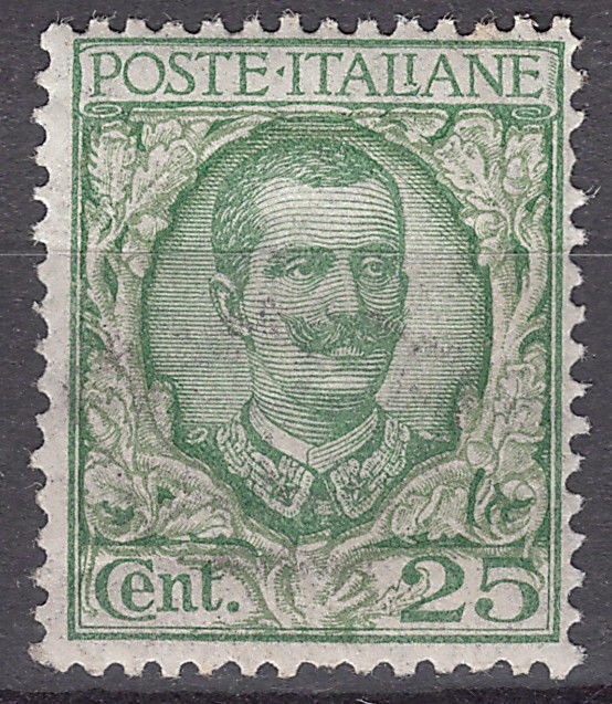 Italy 1926 King Viktor Emanuel III Floreale 25C Mi.240 MNH AM.304