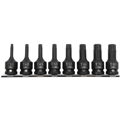 SET TUBULARE IMPACT CU VARF TORX T30-T80 - 8P. foto