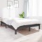 vidaXL Cadru de pat King Size, gri, 150x200 cm, lemn masiv de pin 820548