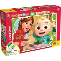 Puzzle de colorat maxi - Cocomelon la masa (60 piese), 70 x 50 cm, 4 ani+