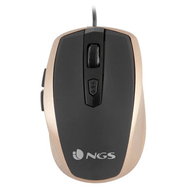 Mouse optic USB 800/1600dpi auriu NGS foto