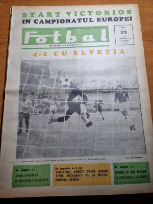 fotbal 3 noiembrie 1966-interviu mircea lucescu,romania-elvetia 4-2 foto