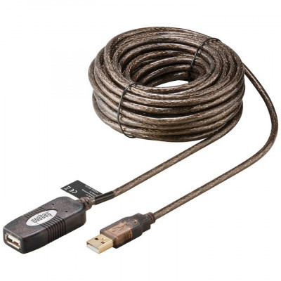 Cablu extensie USB2.0, activ, 10m, Goobay foto