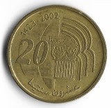 Maroc 20 santimat 1423 2002