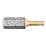 Set 2 biti HEX 2.5 mm pentru surubelnita electrica, 25 mm, 1/4 inch Graphite