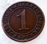 7.567 GERMANIA WEIMAR 1 REICHSPFENNIG 1924 A, Europa, Bronz