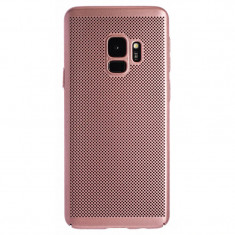 Husa hard Samsung Galaxy S9 Roz - Model perforat foto