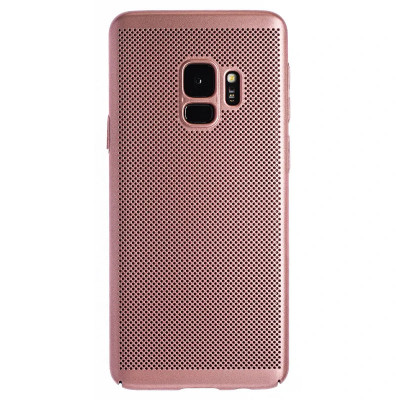 Husa hard Samsung Galaxy S9 Roz - Model perforat foto